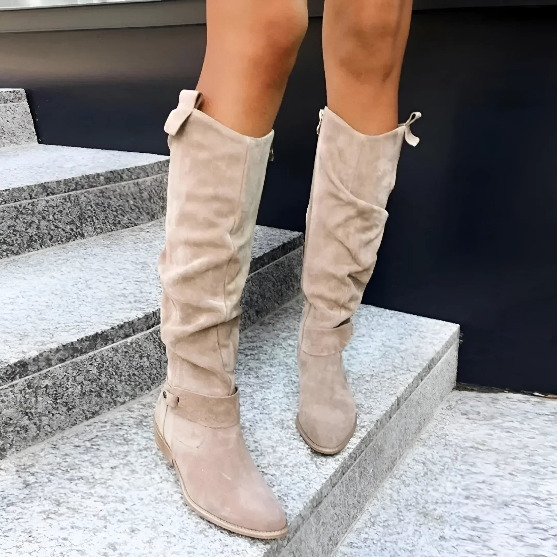 Manuela® - Hochwertige Lederstiefel mit Reißverschluss