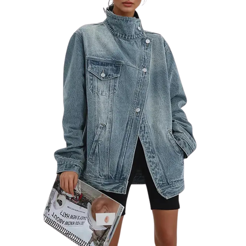 Megan® – Asymmetric Button Jacket