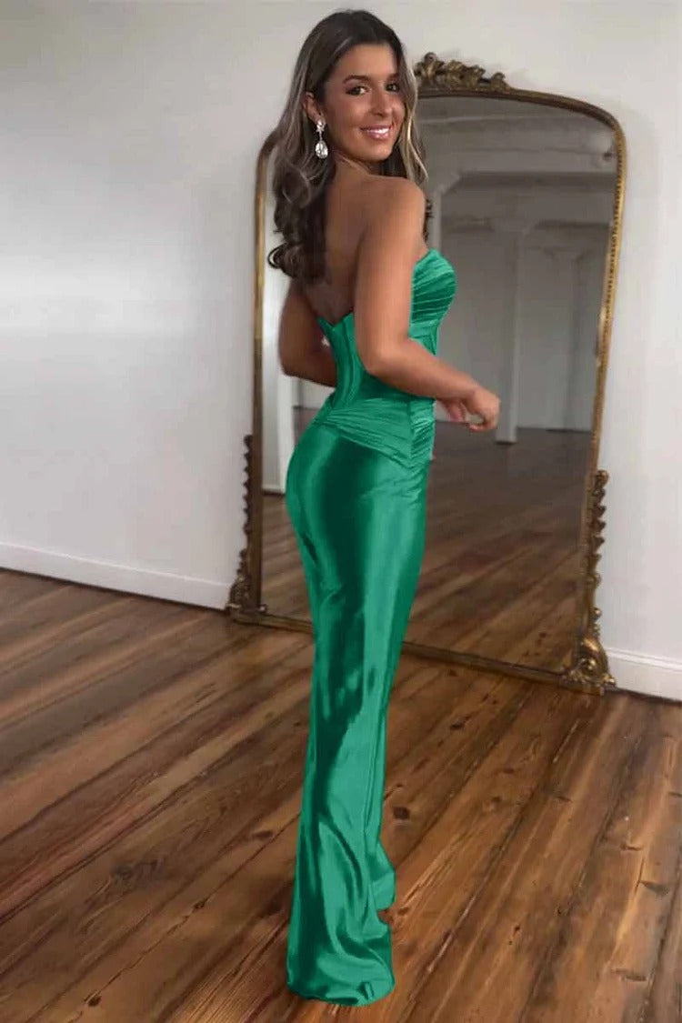 Black Strapless Corset Jumpsuit - Lara