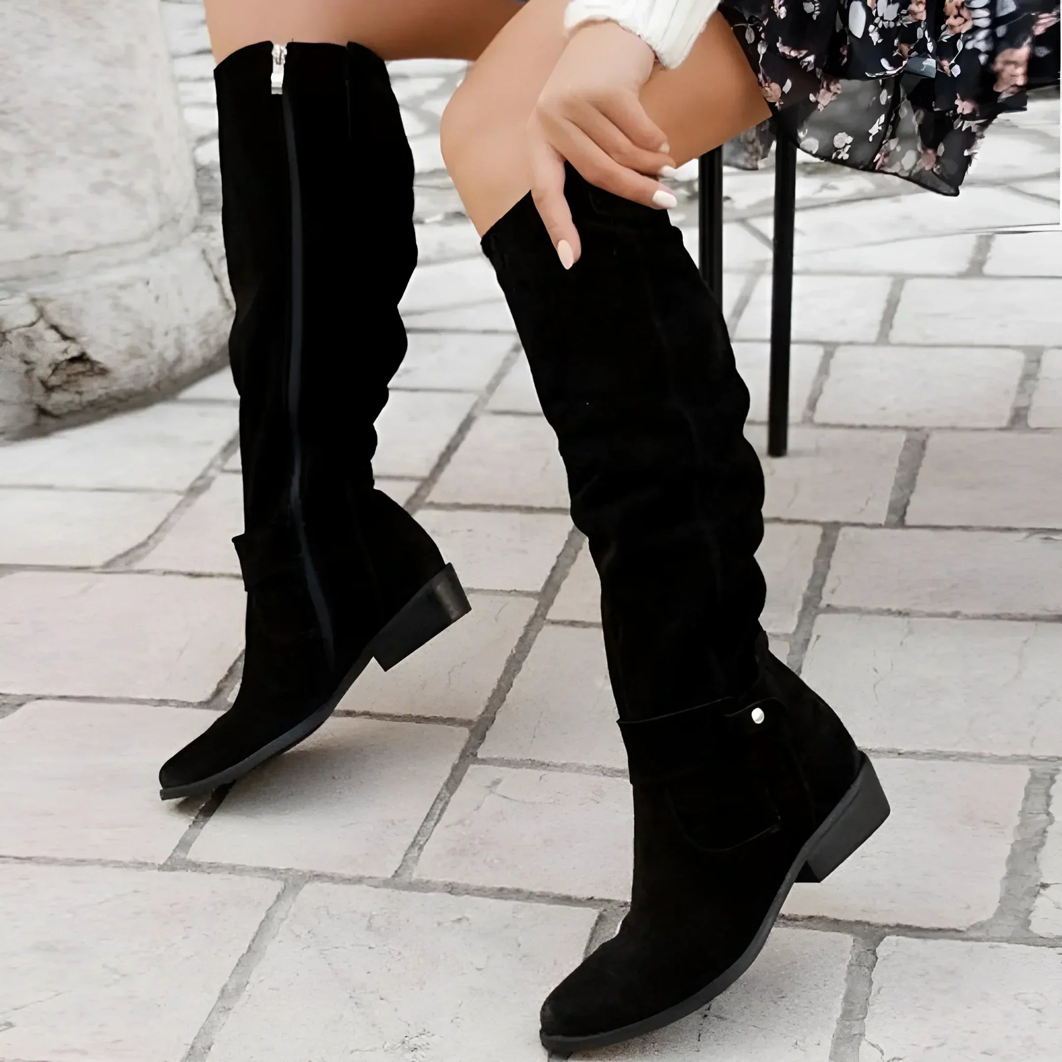 Manuela® - Hochwertige Lederstiefel mit Reißverschluss