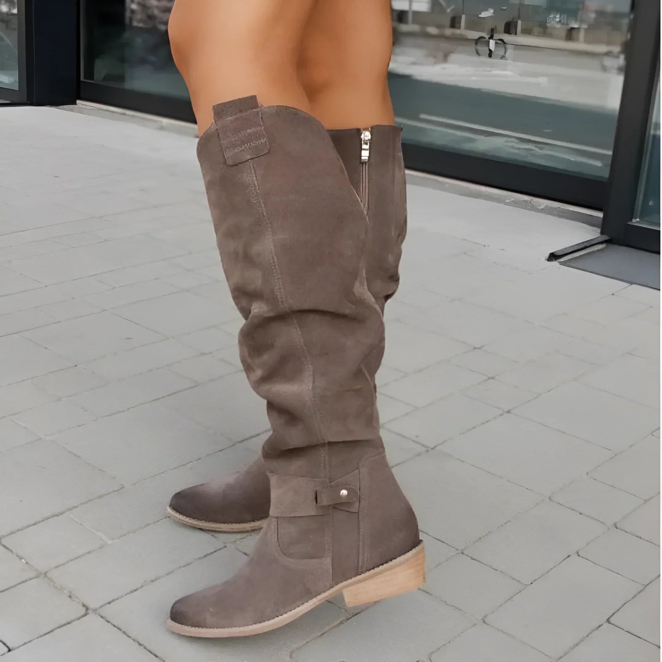 Manuela® - Hochwertige Lederstiefel mit Reißverschluss