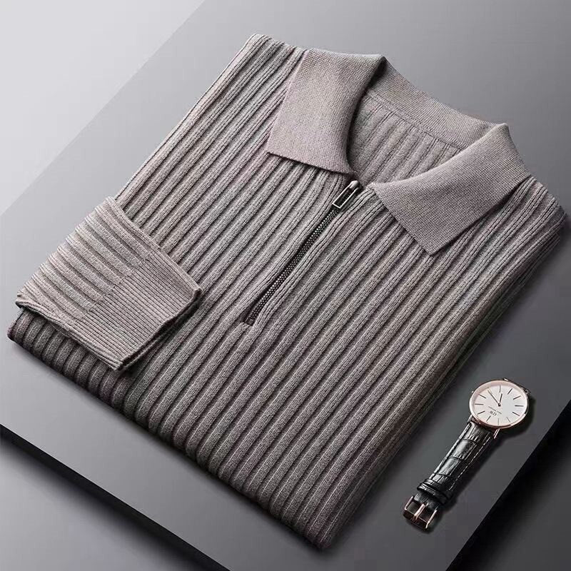 Santoni® - Pullover with half zip