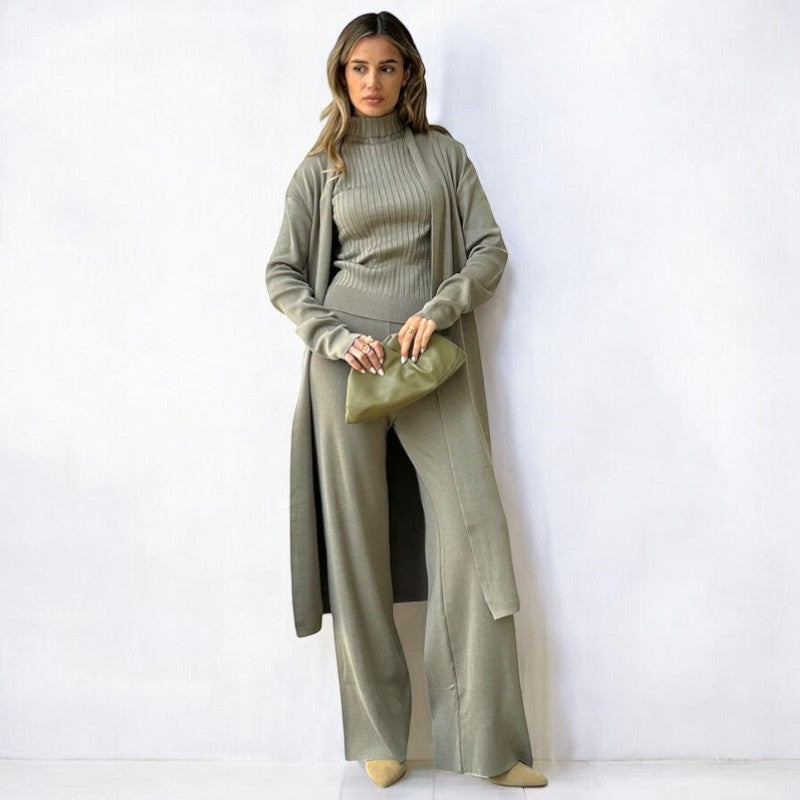 Ulrike® - 3 Teiliges Bequemes Strickoutfit