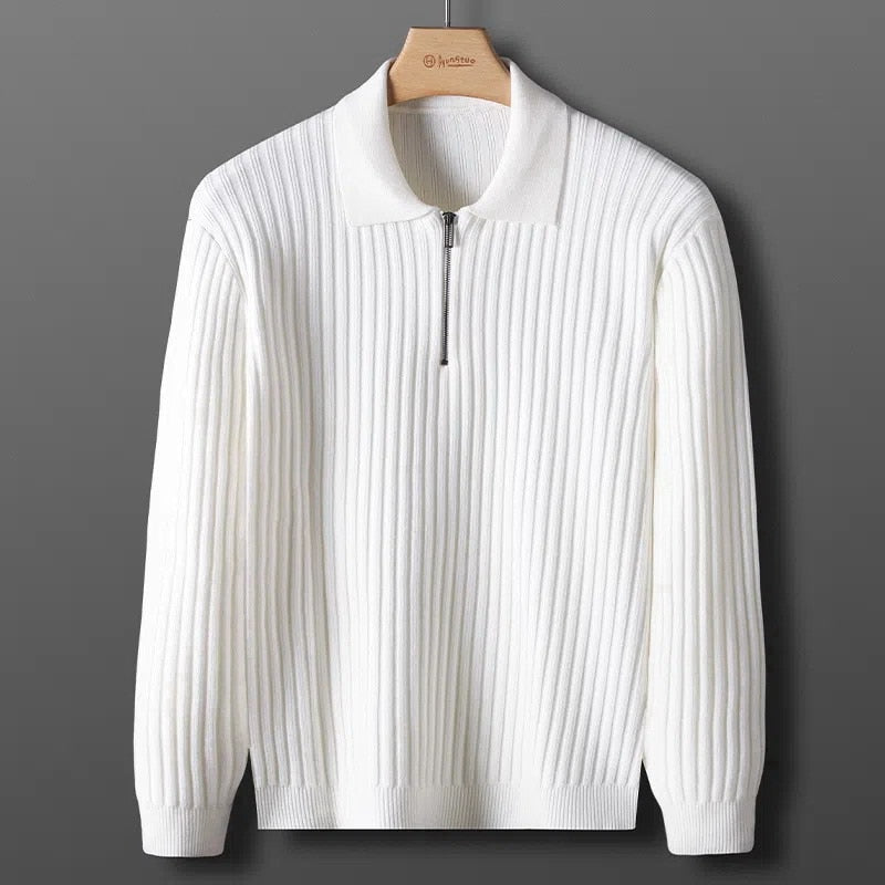 Santoni® - Pullover with half zip