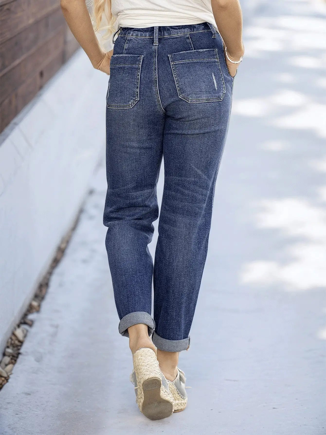 Audrey - Slim Fit Tie-Waist Jeans