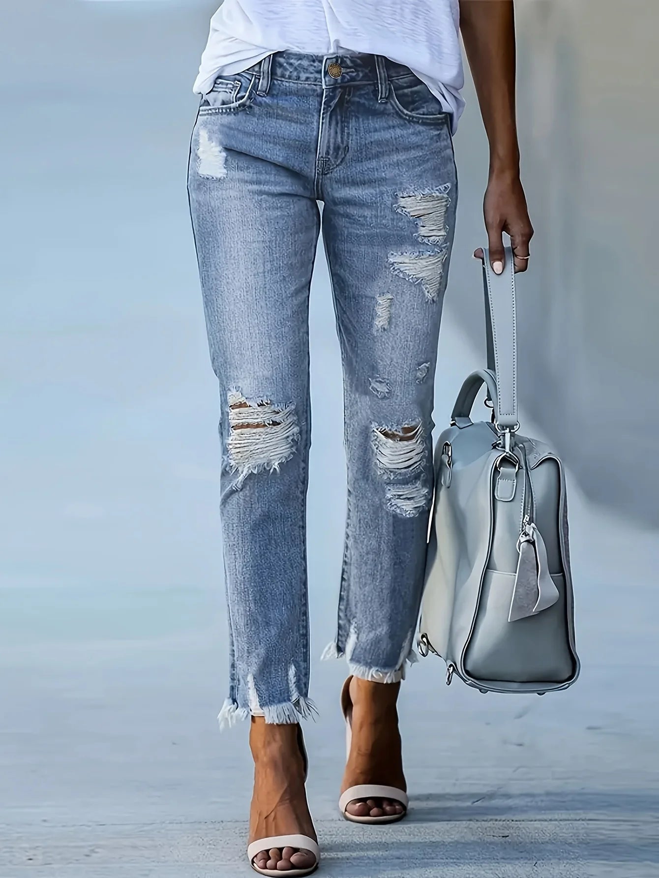 Maura - Skinny Ripped Jeans