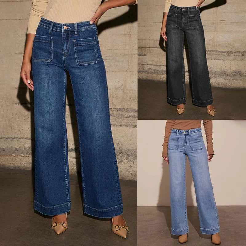 Petri - Casual High-Waisted Jeans
