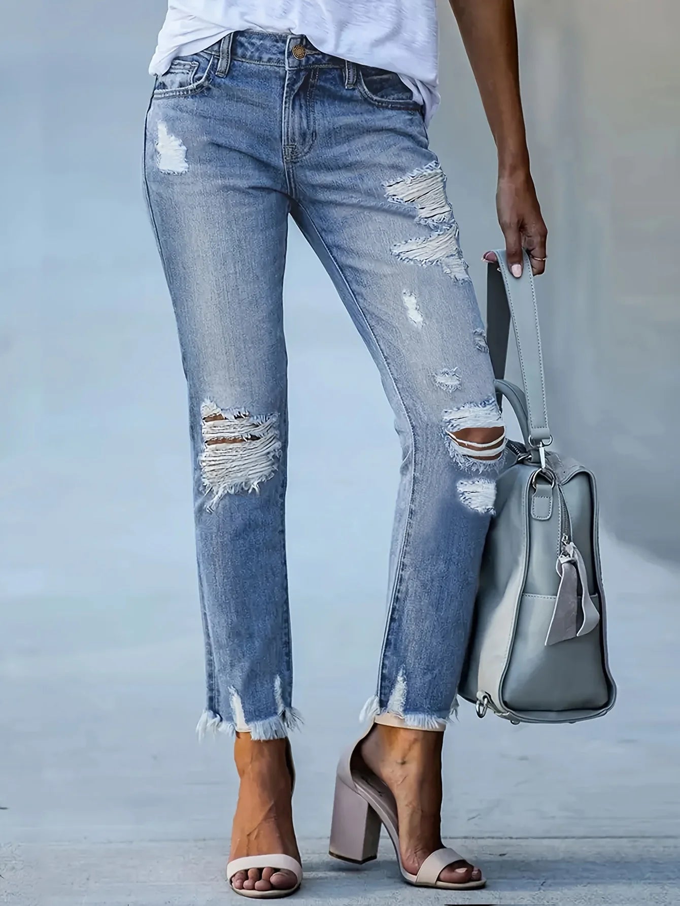 Maura - Skinny Ripped Jeans