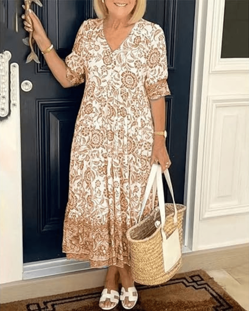 Susan® - Comfortable Floral Dress
