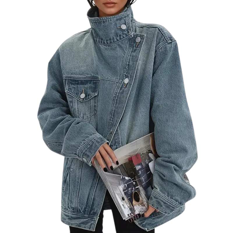 Megan® – Asymmetric Button Jacket