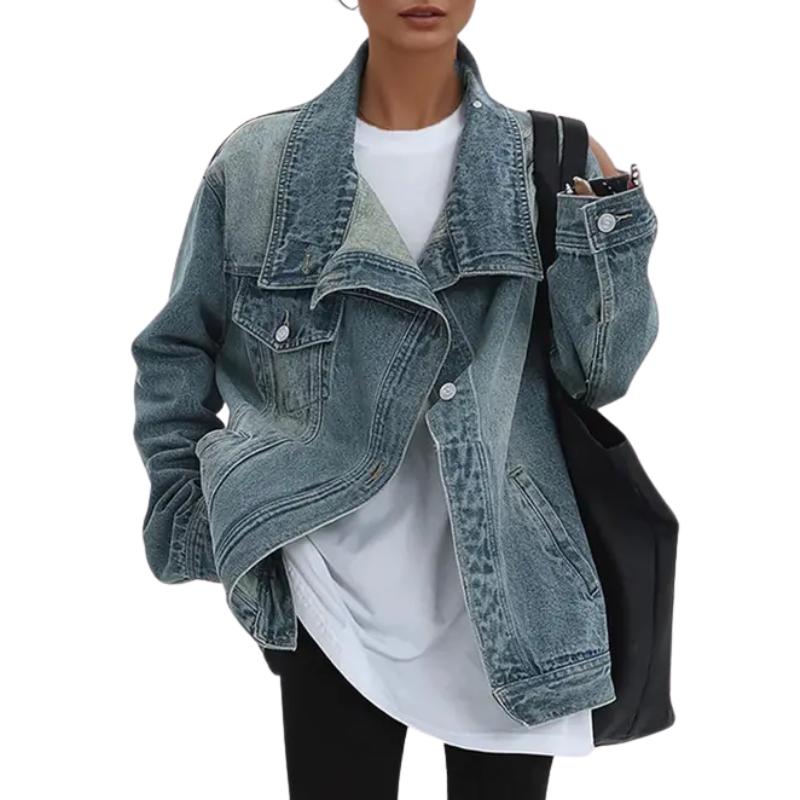Megan® – Asymmetric Button Jacket