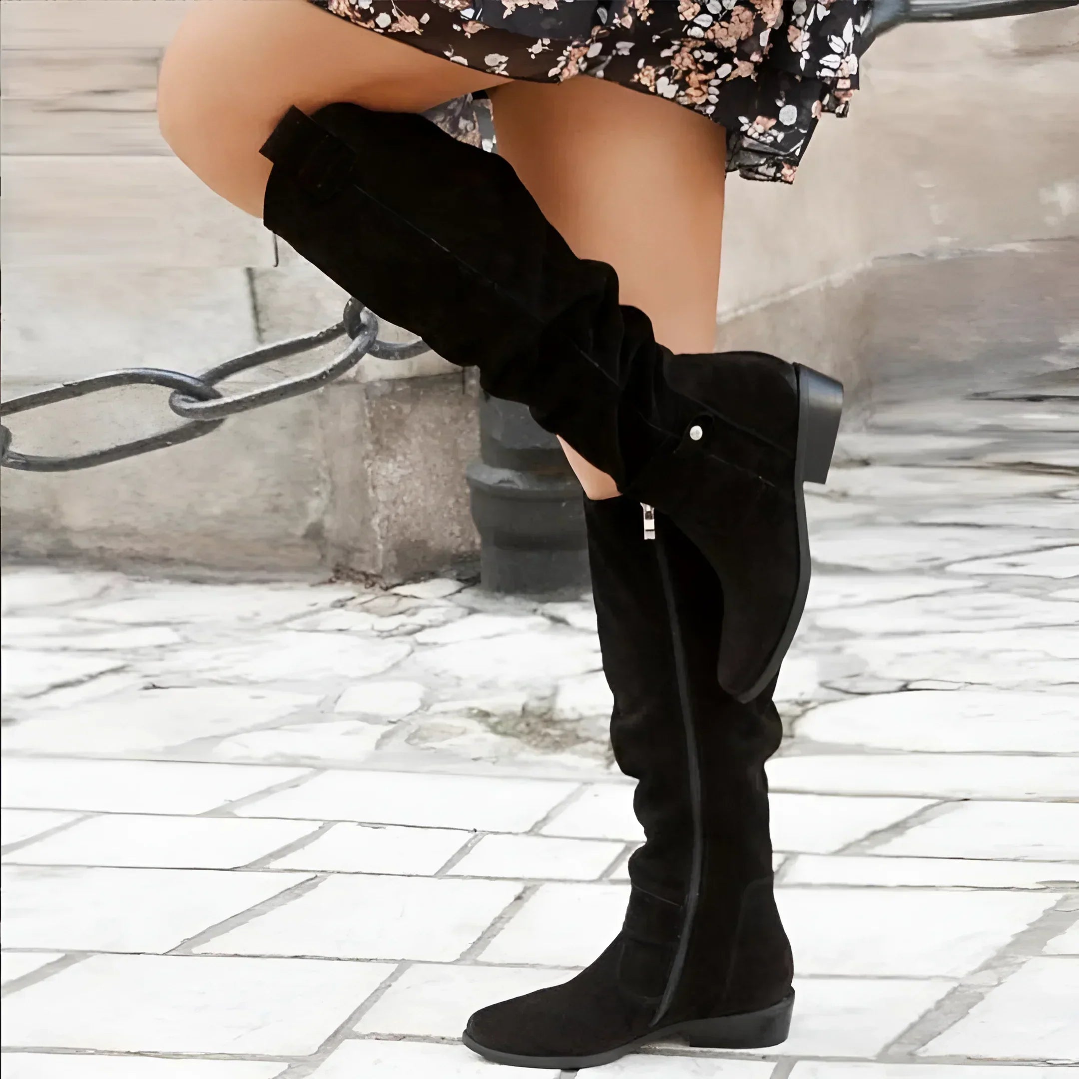 Manuela® - Hochwertige Lederstiefel mit Reißverschluss
