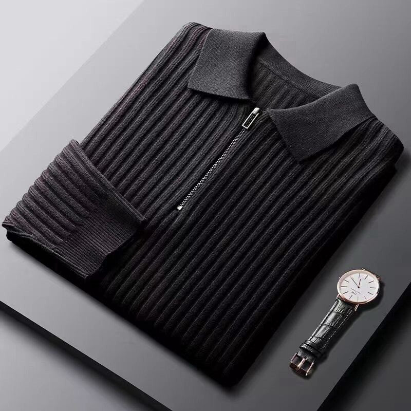 Santoni® - Pullover with half zip