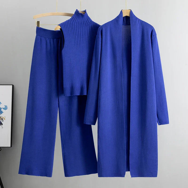 Ulrike® - 3 Teiliges Bequemes Strickoutfit