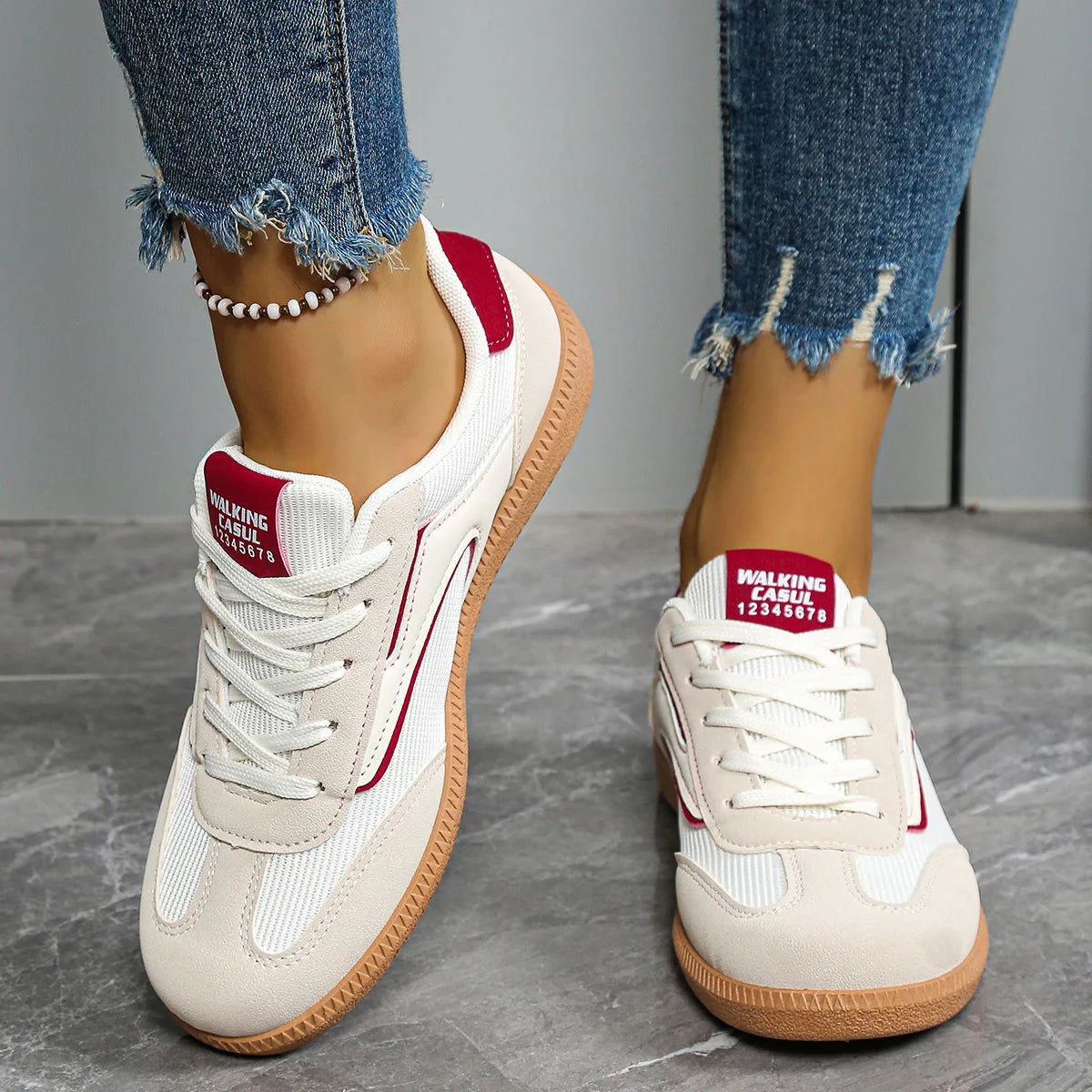 Pearl - Retro Sport Sneakers