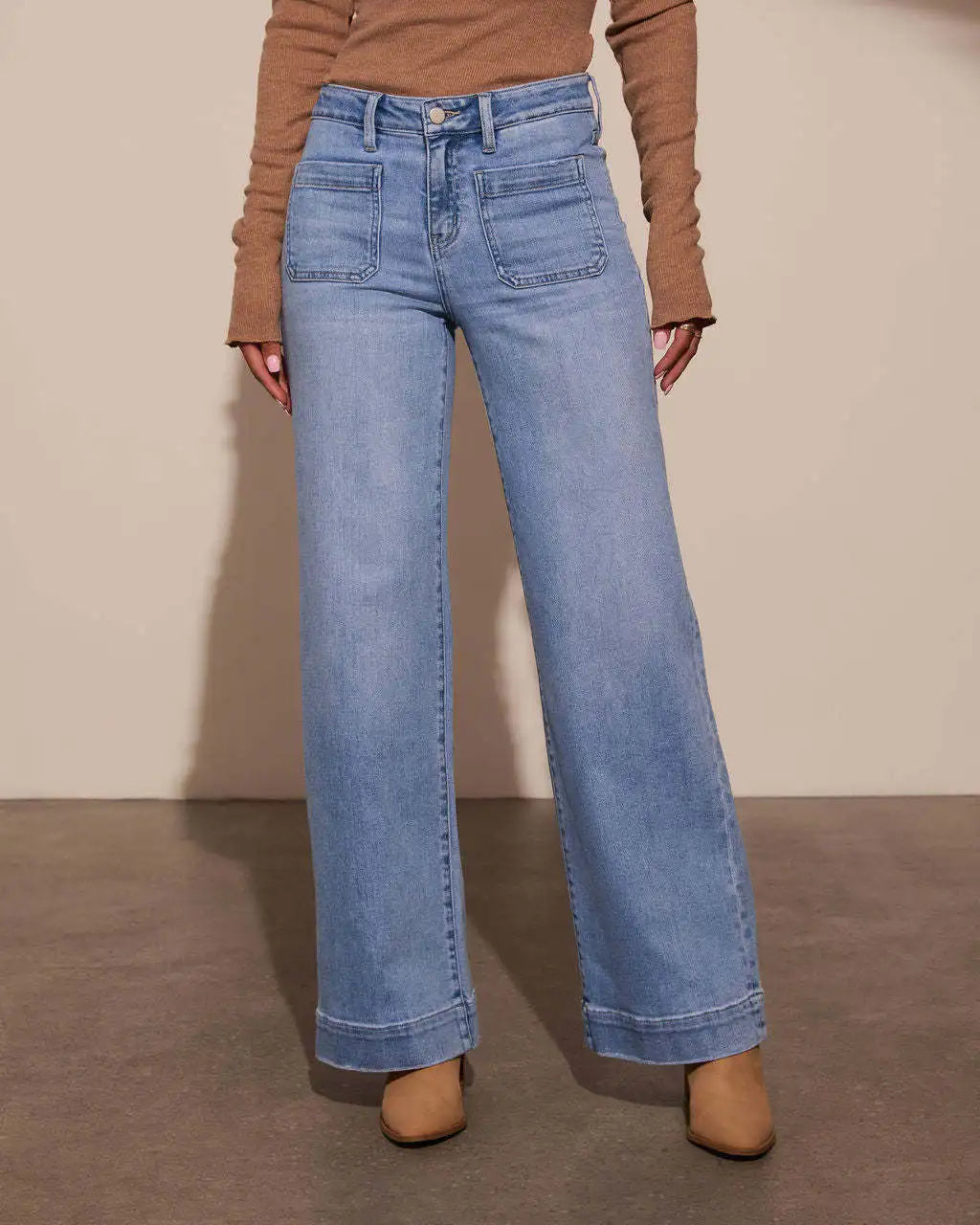 Petri - Casual High-Waisted Jeans