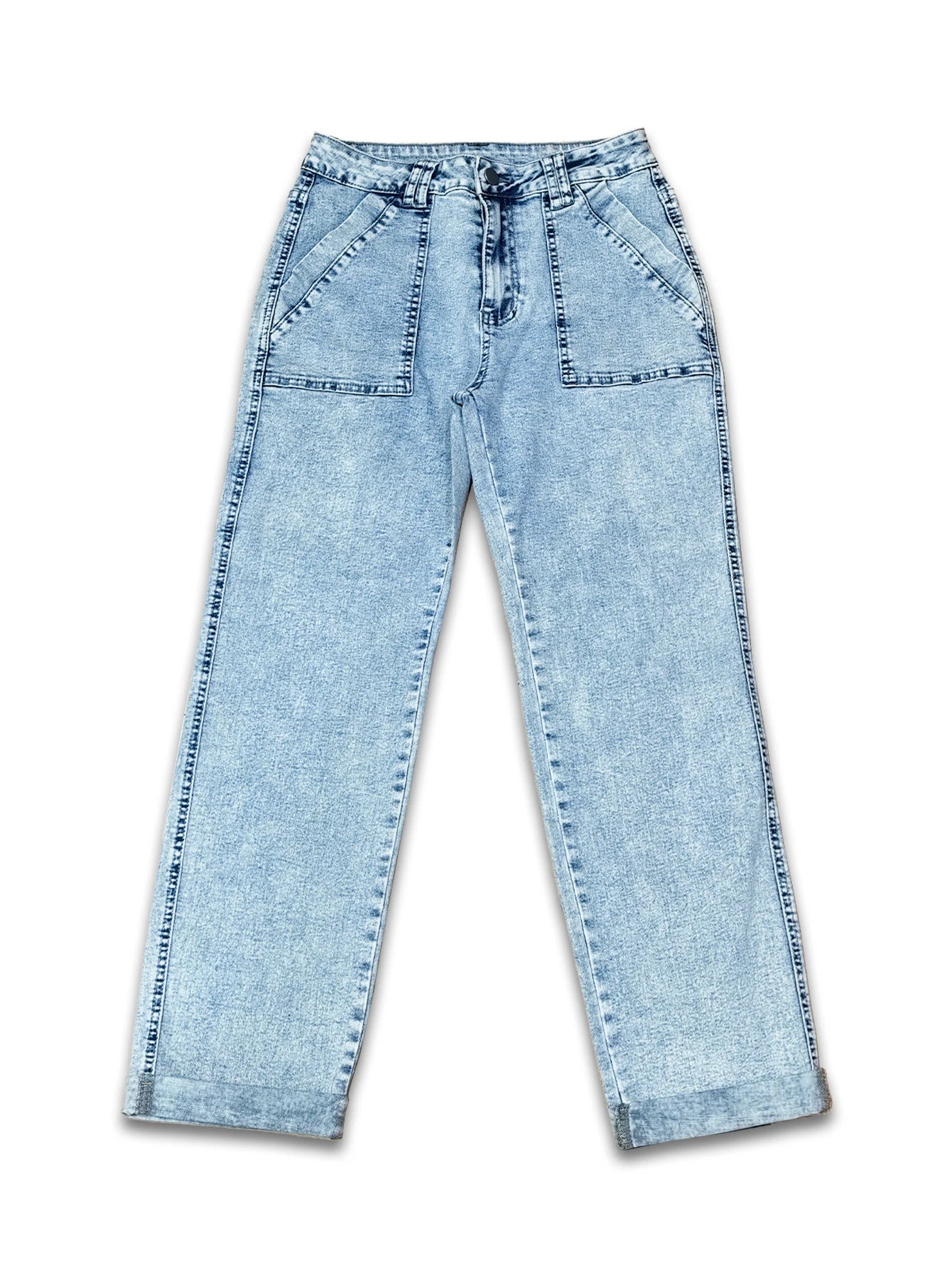 Erica - Comfortable Nine-point Jeans