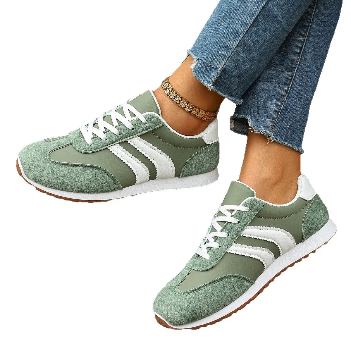 Gretta- Green Casual Sneakers