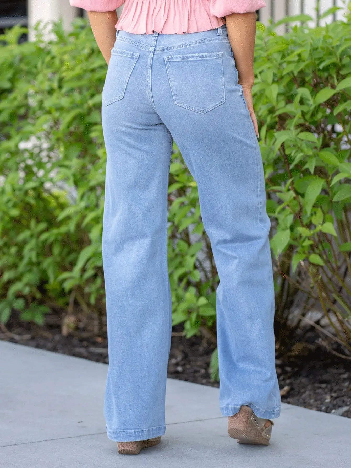 Raina - Leg Wide-Leg Jeans