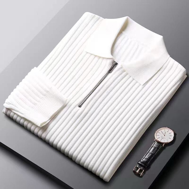Santoni® - Pullover with half zip