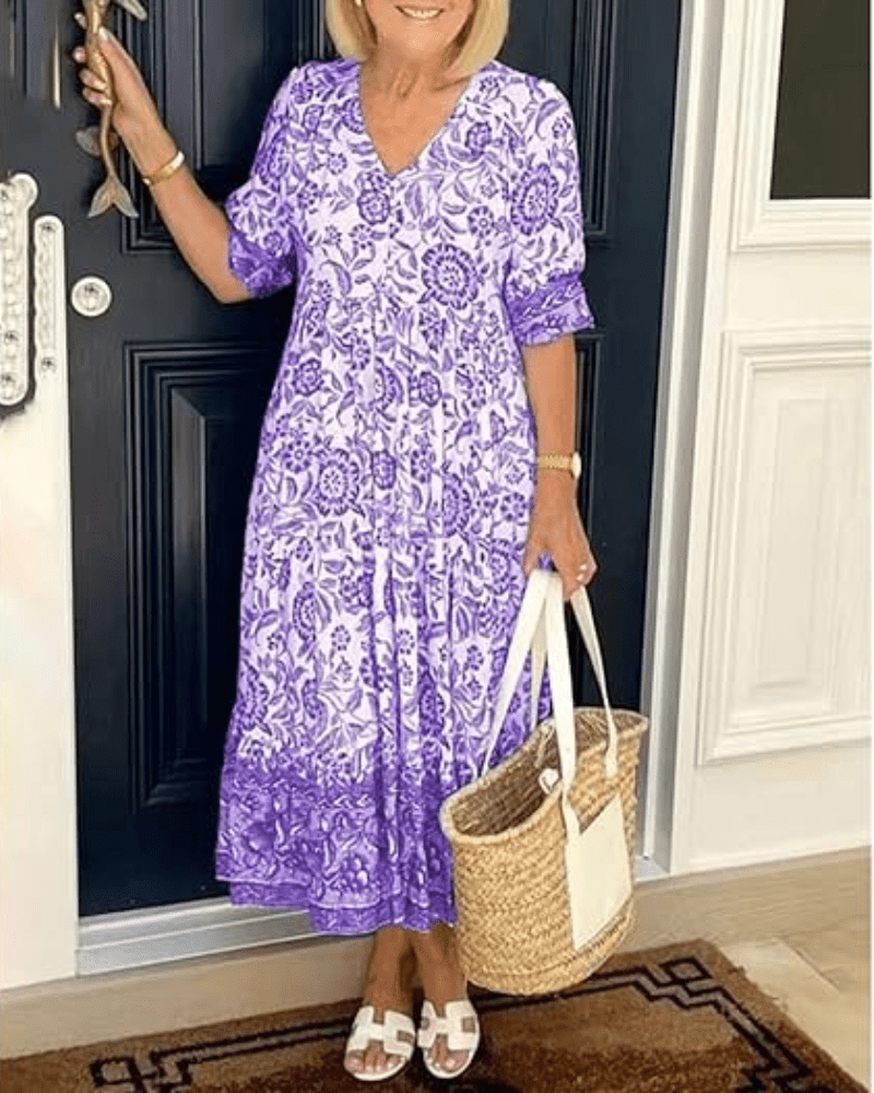 Susan® - Comfortable Floral Dress